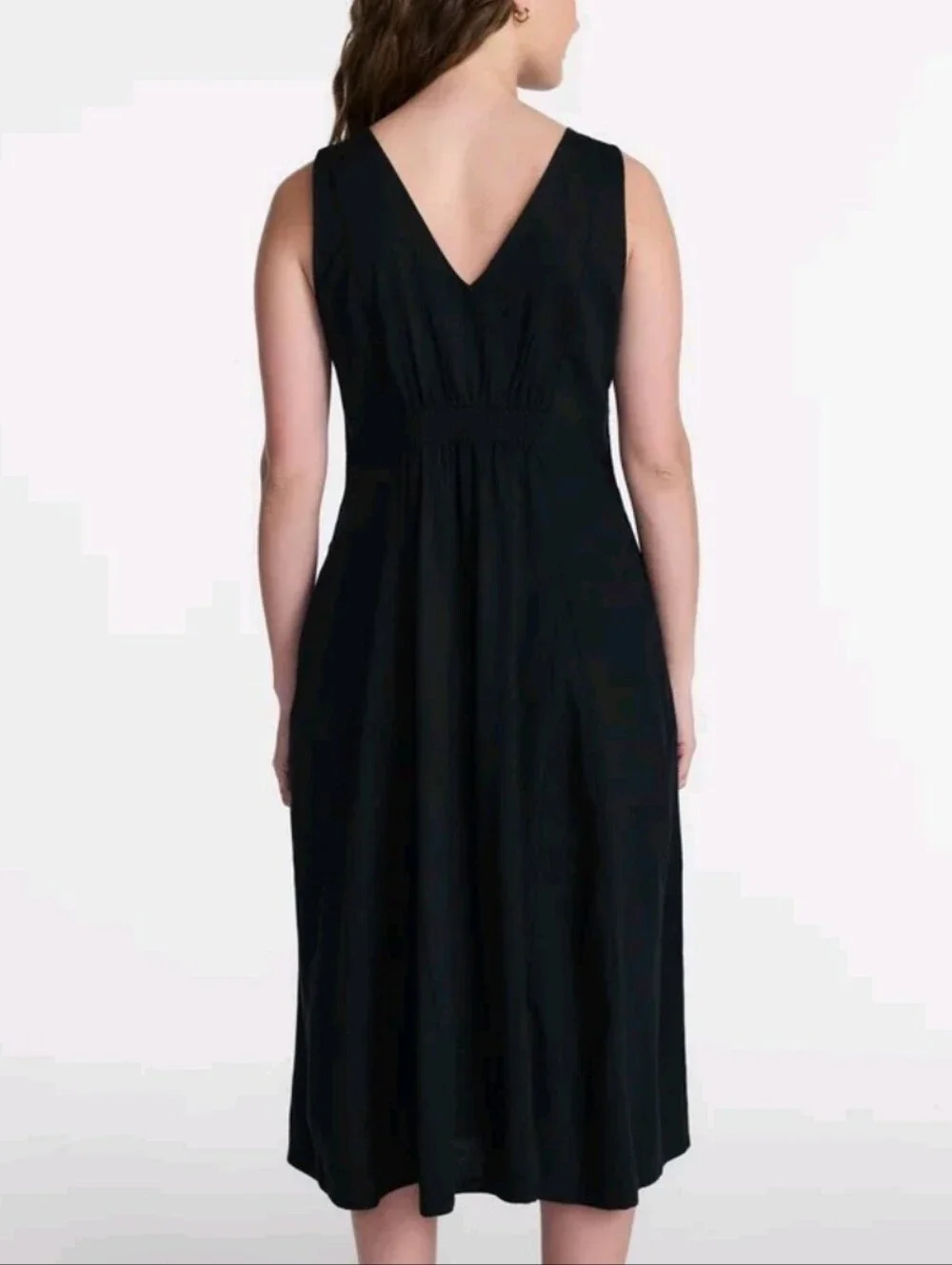Time and Tru Women’s Sleeveless Button Down Midi Dress, Size Medium NWT